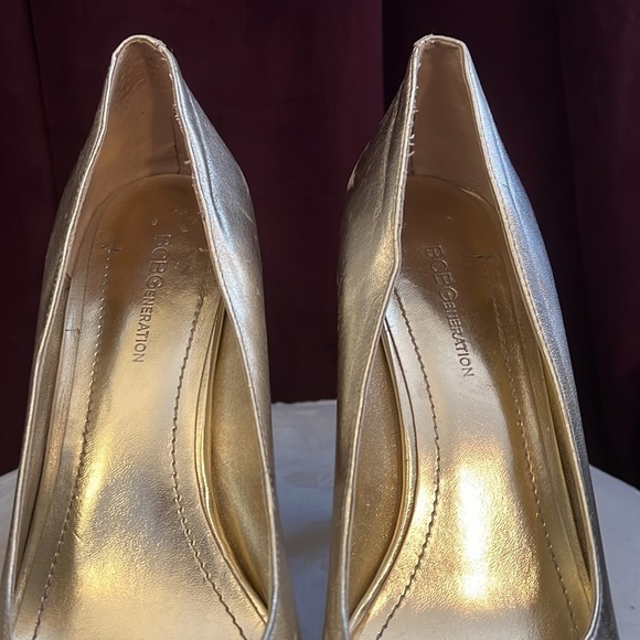 BCBG Generation Gold Platform Sandal Size 7.5 - Picture 6 of 10